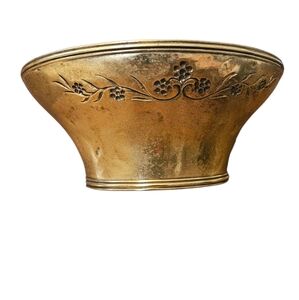 Vintage Syroco Gold Tone Wall Pocket Planter